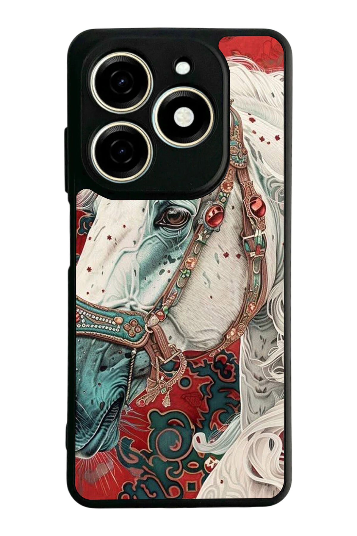 Infınıx Smart 8 Pro Uyumlu At Horse Tasarımlı Glossy Premium Kılıf