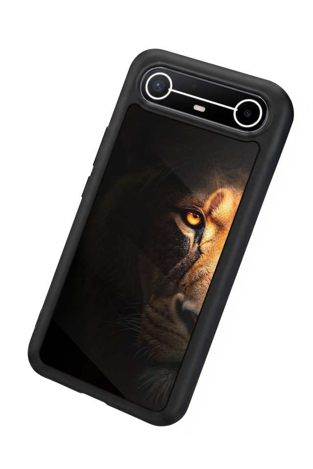 Tecno Spark Slim 5G Uyumlu Aslan Tasarımlı Glossy Premium Kılıf