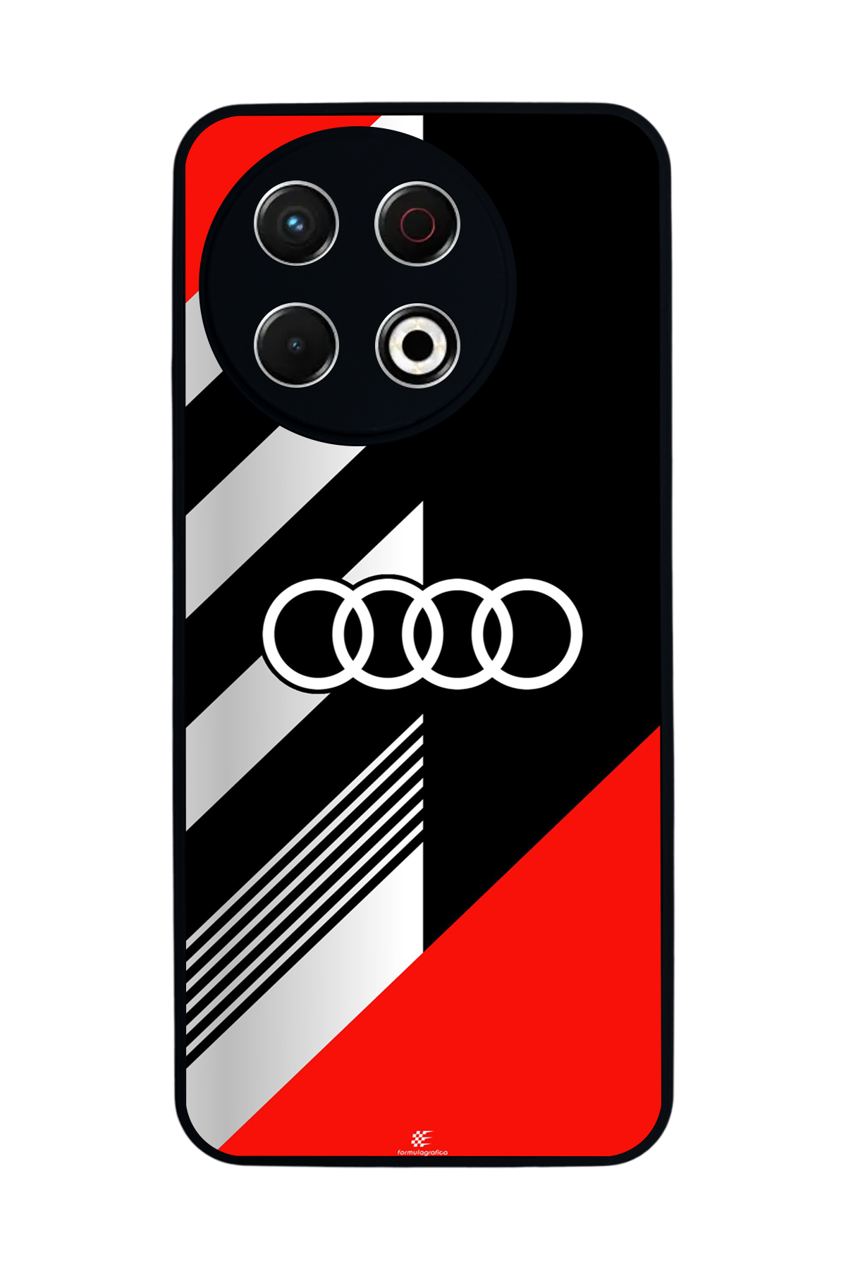 Tecno Spark 30 Pro Uyumlu Audi Tasarımlı Glossy Premium Kılıf