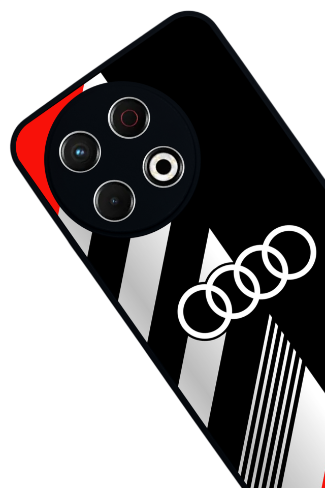 Tecno Spark 30 Pro Uyumlu Audi Tasarımlı Glossy Premium Kılıf