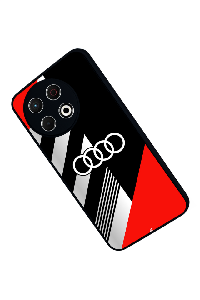 Tecno Spark 30 Pro Uyumlu Audi Tasarımlı Glossy Premium Kılıf