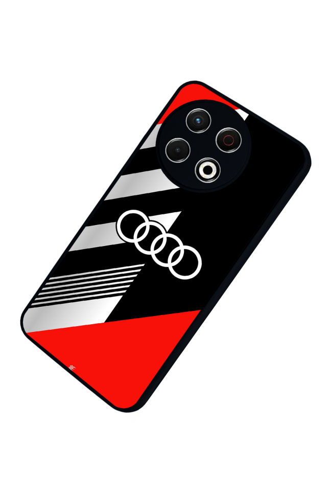 Tecno Spark 30 Pro Uyumlu Audi Tasarımlı Glossy Premium Kılıf