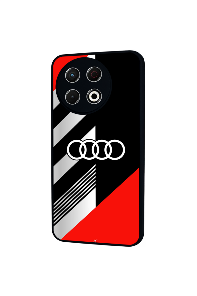 Tecno Spark 30 Pro Uyumlu Audi Tasarımlı Glossy Premium Kılıf