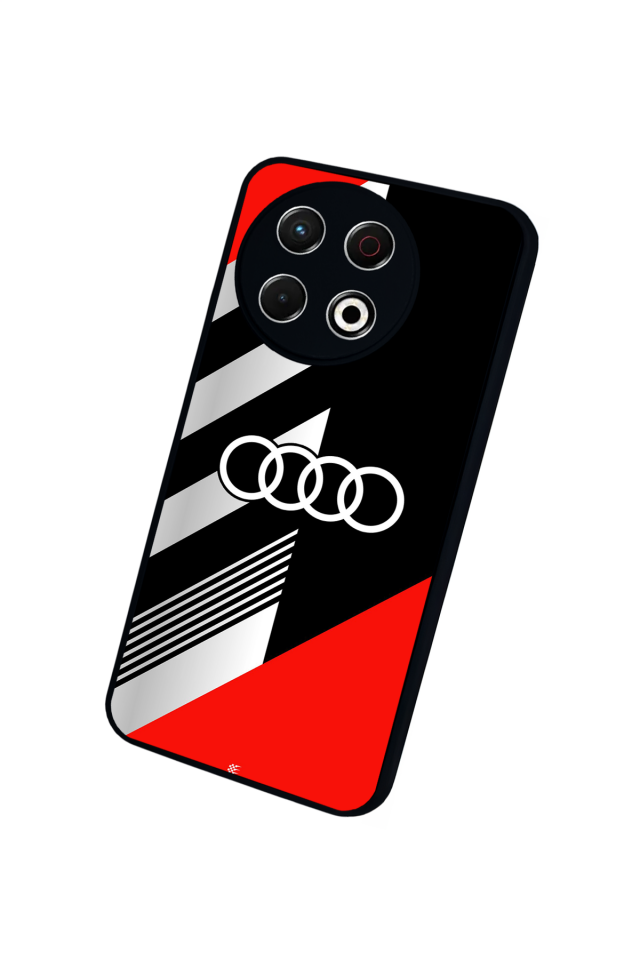 Tecno Spark 30 Pro Uyumlu Audi Tasarımlı Glossy Premium Kılıf