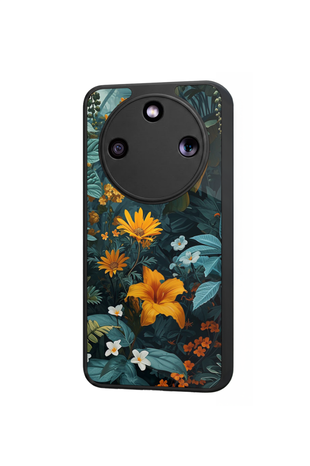 Honor Magic 8 Lite Uyumlu Botanik Tasarımlı Glossy Premium Kılıf