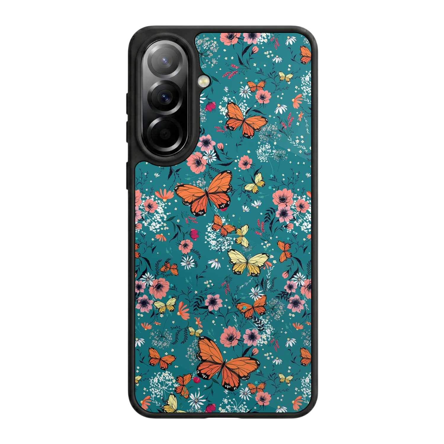 Samsung Galaxy A57 Uyumlu Floral Tasarımlı Glossy Premium Kılıf