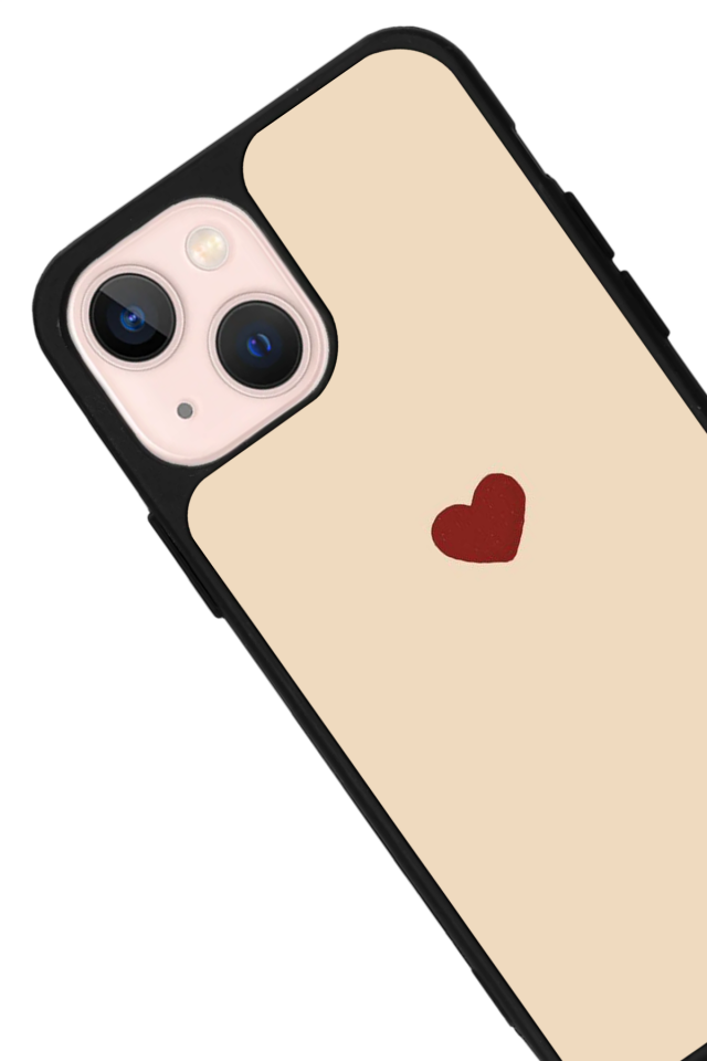 iPhone 13/14 Uyumlu Kalp Love Tasarımlı Glossy Premium Kılıf