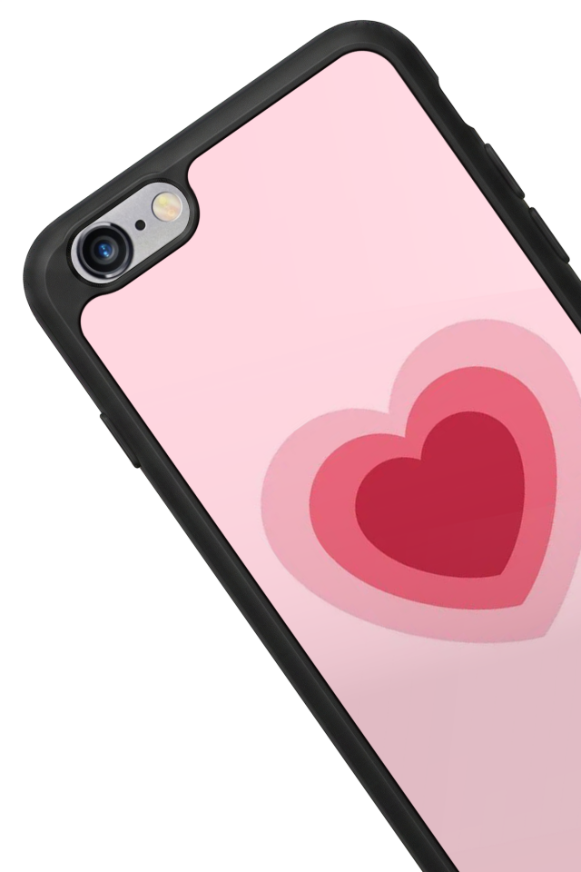 iPhone 6s Plus Uyumlu Kalp Love Tasarımlı Glossy Premium Kılıf