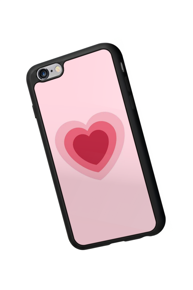 iPhone 6s Plus Uyumlu Kalp Love Tasarımlı Glossy Premium Kılıf
