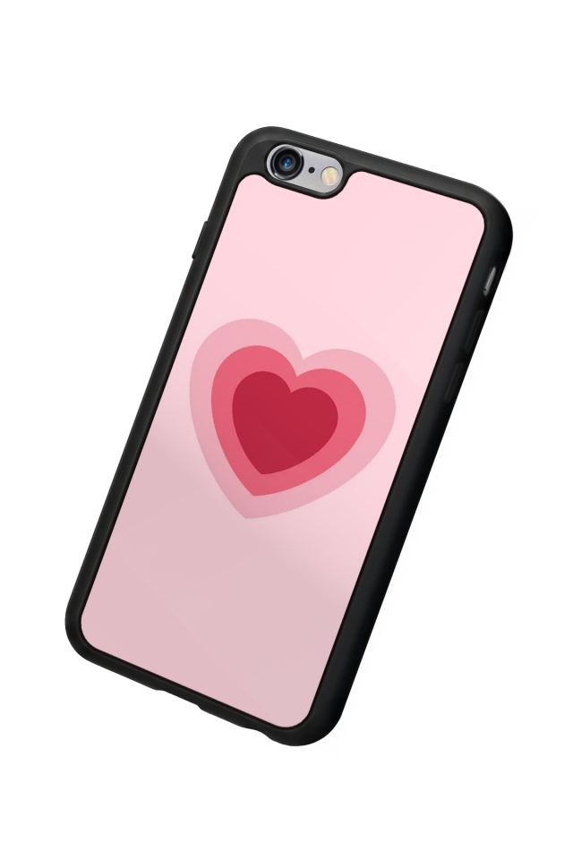iPhone 6s Plus Uyumlu Kalp Love Tasarımlı Glossy Premium Kılıf