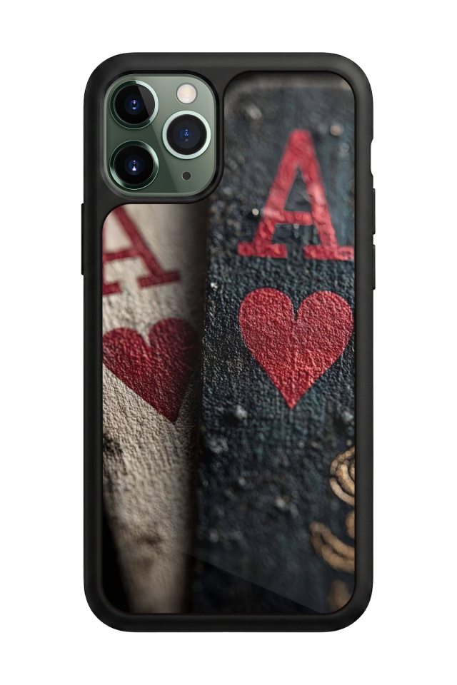 iPhone 11 Pro Uyumlu Kart Tasarımlı Glossy Premium Kılıf