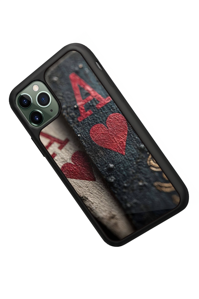 iPhone 11 Pro Uyumlu Kart Tasarımlı Glossy Premium Kılıf