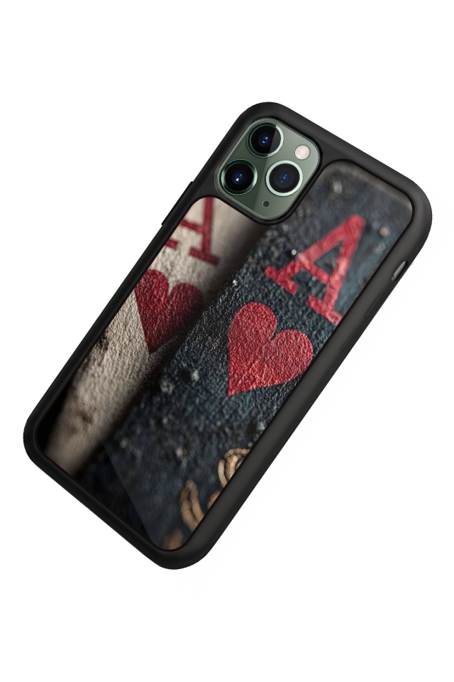 iPhone 11 Pro Uyumlu Kart Tasarımlı Glossy Premium Kılıf