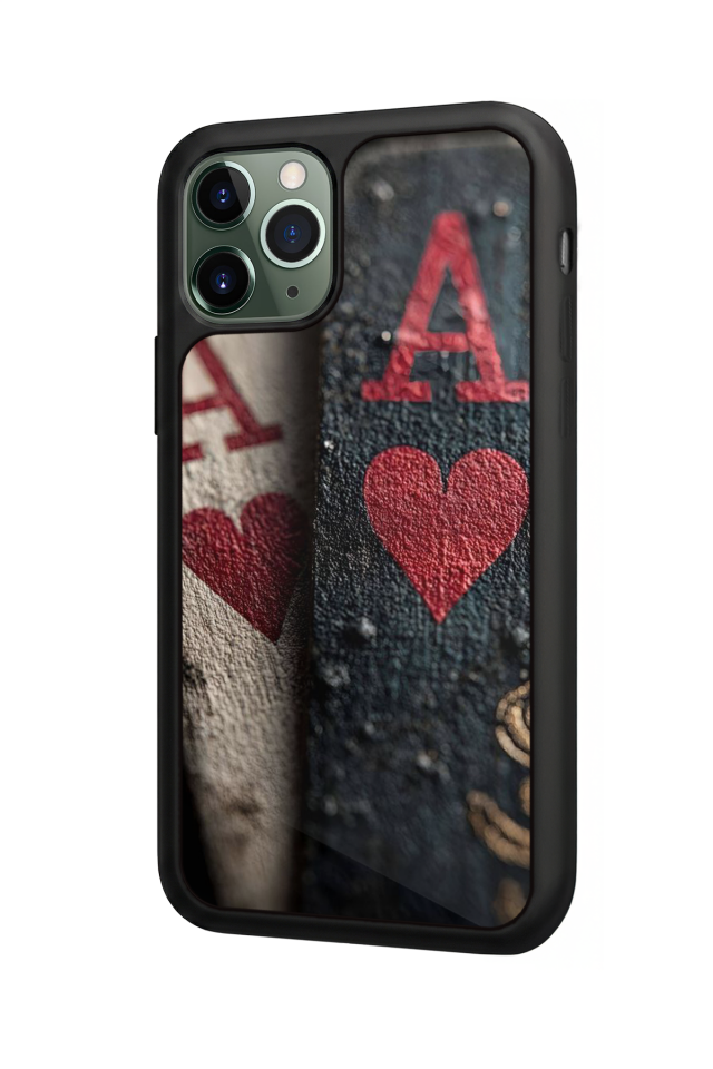 iPhone 11 Pro Uyumlu Kart Tasarımlı Glossy Premium Kılıf