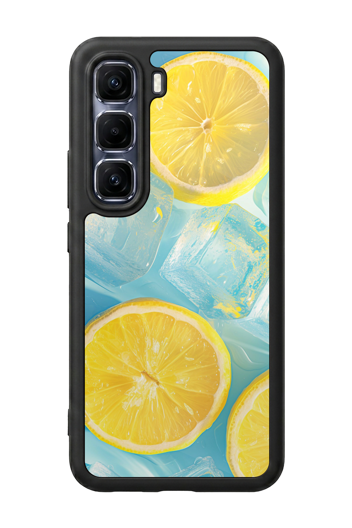 Infinix Hot 60 Pro Plus Uyumlu Limon Tasarımlı Glossy Premium Kılıf