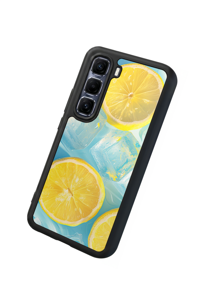 Infinix Hot 60 Pro Plus Uyumlu Limon Tasarımlı Glossy Premium Kılıf
