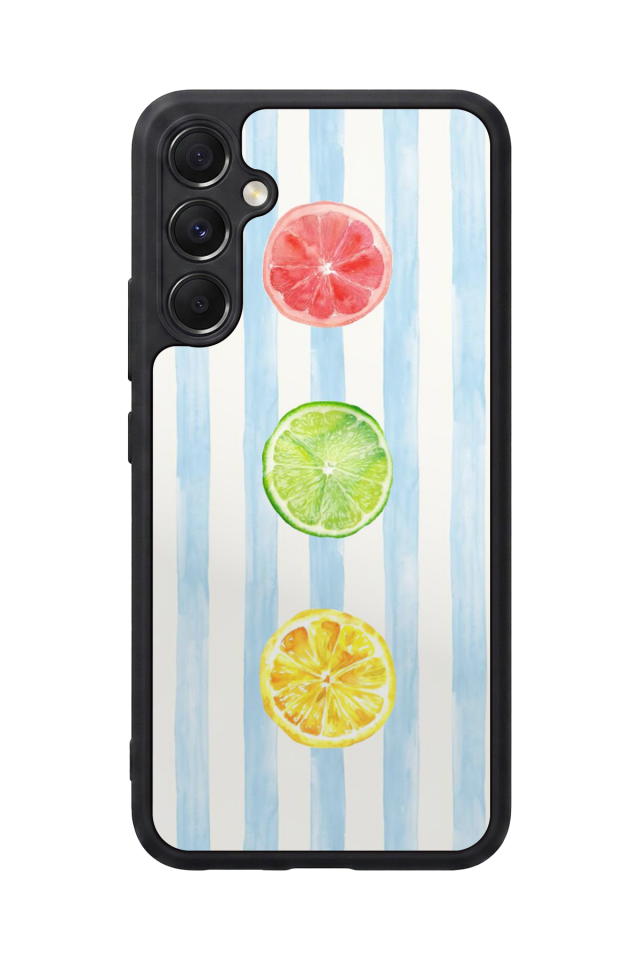 Samsung Galaxy A34 Uyumlu Limon Tasarımlı Glossy Premium Kılıf