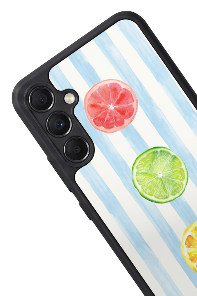 Samsung Galaxy A34 Uyumlu Limon Tasarımlı Glossy Premium Kılıf