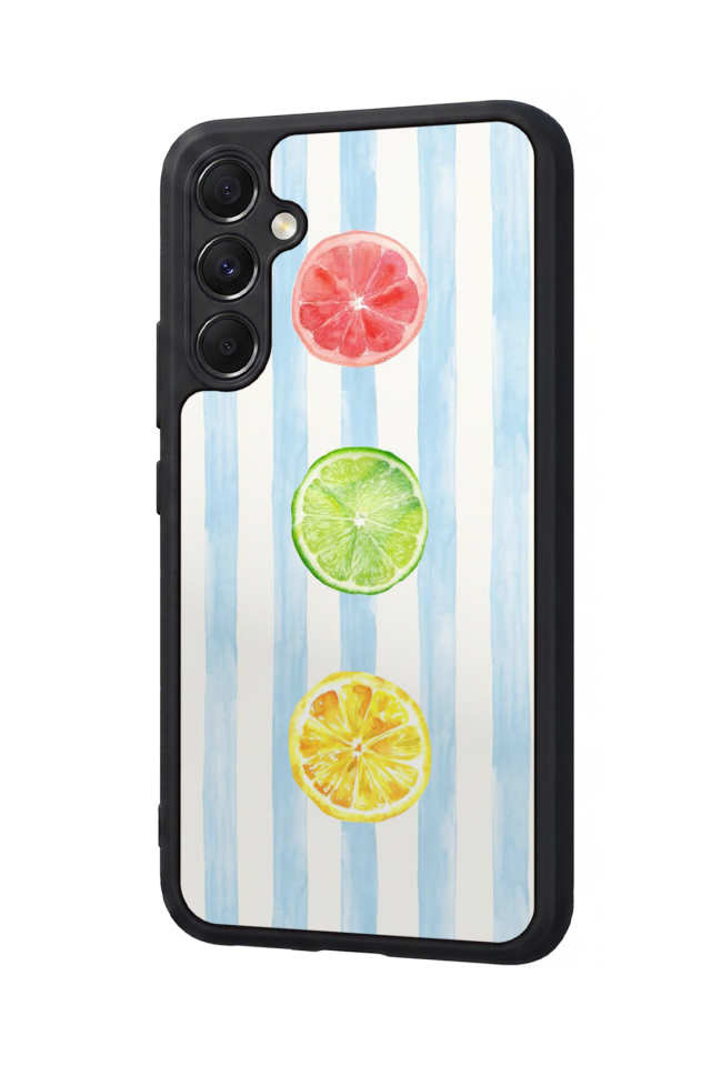 Samsung Galaxy A34 Uyumlu Limon Tasarımlı Glossy Premium Kılıf