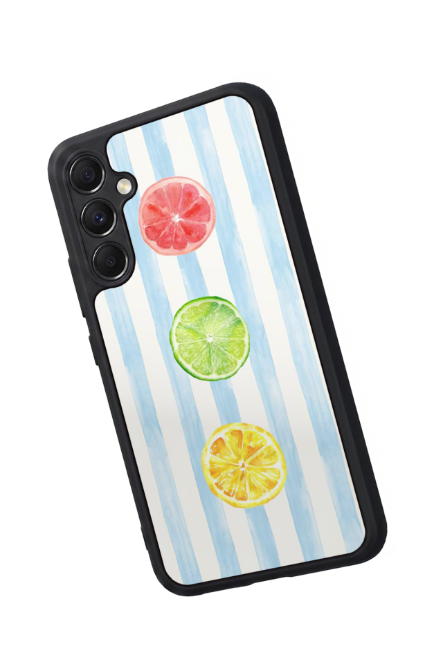 Samsung Galaxy A34 Uyumlu Limon Tasarımlı Glossy Premium Kılıf