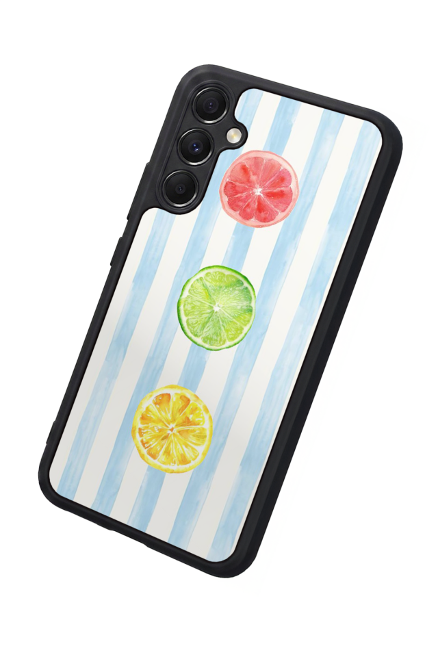 Samsung Galaxy A34 Uyumlu Limon Tasarımlı Glossy Premium Kılıf