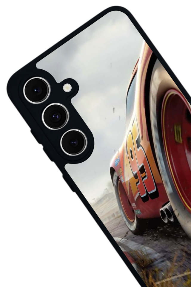 Samsung Galaxy S24 FE Uyumlu Şimsek McQueen Tasarımlı Glossy Premium Kılıf