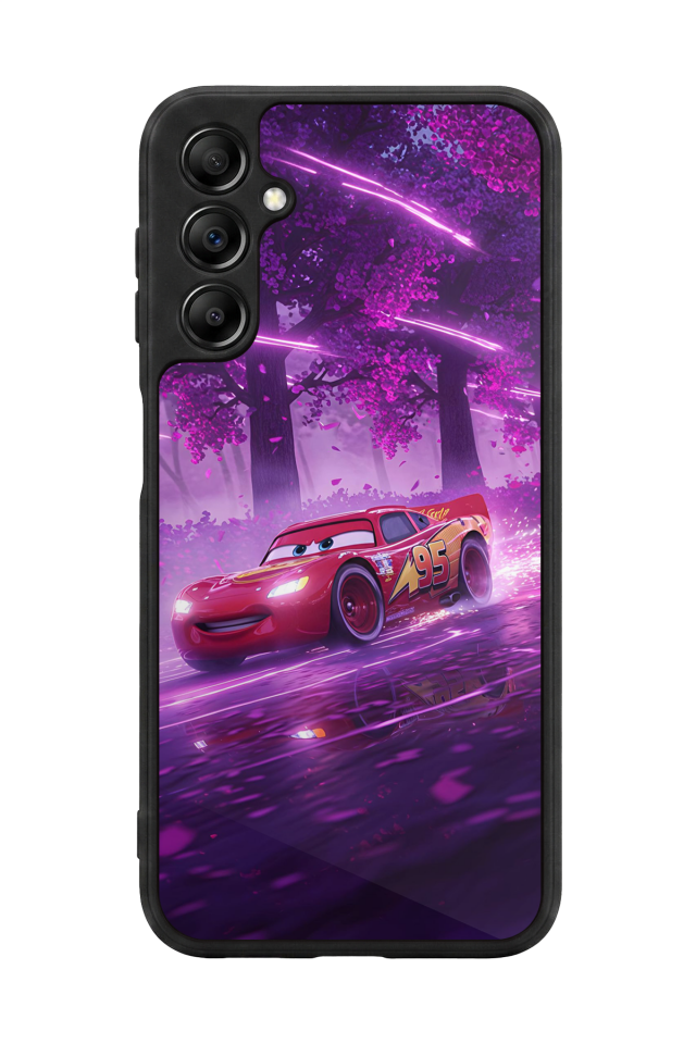 Samsung Galaxy A14 Uyumlu Şimsek McQueen Tasarımlı Glossy Premium Kılıf