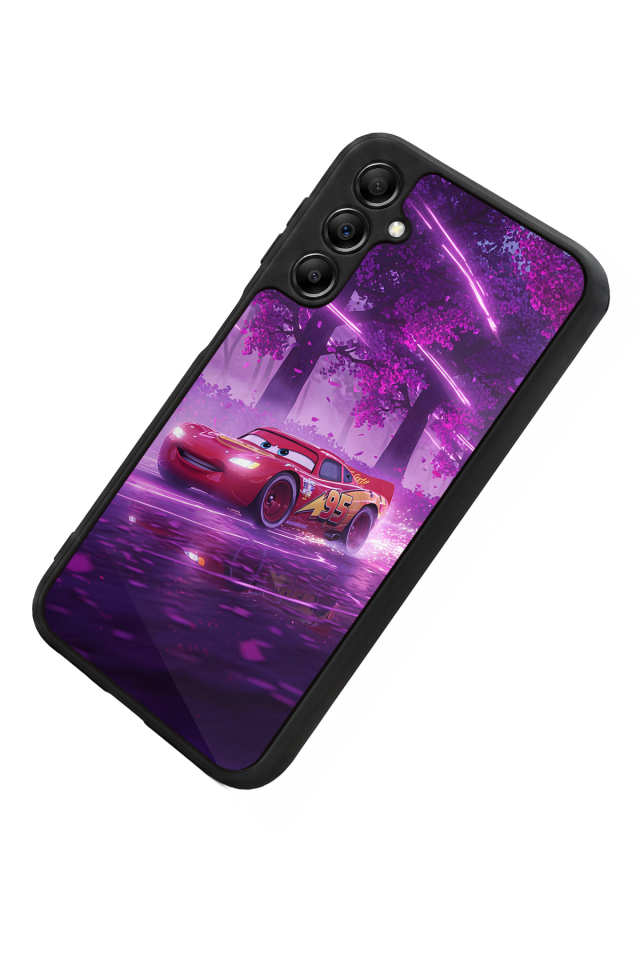 Samsung Galaxy A14 Uyumlu Şimsek McQueen Tasarımlı Glossy Premium Kılıf