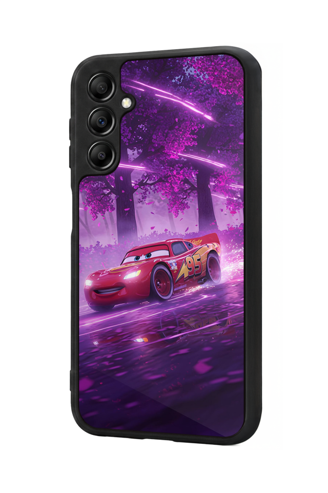 Samsung Galaxy A14 Uyumlu Şimsek McQueen Tasarımlı Glossy Premium Kılıf