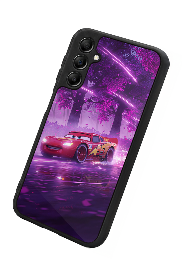 Samsung Galaxy A14 Uyumlu Şimsek McQueen Tasarımlı Glossy Premium Kılıf