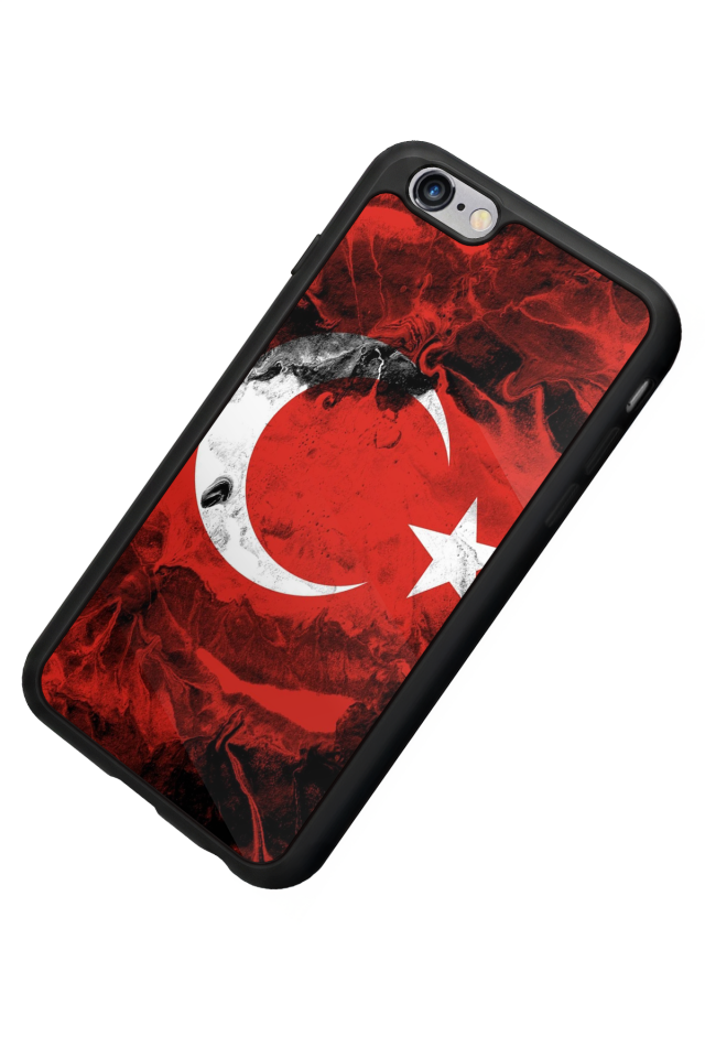iPhone 6 Plus Uyumlu Türk Bayragi Tasarımlı Glossy Premium Kılıf