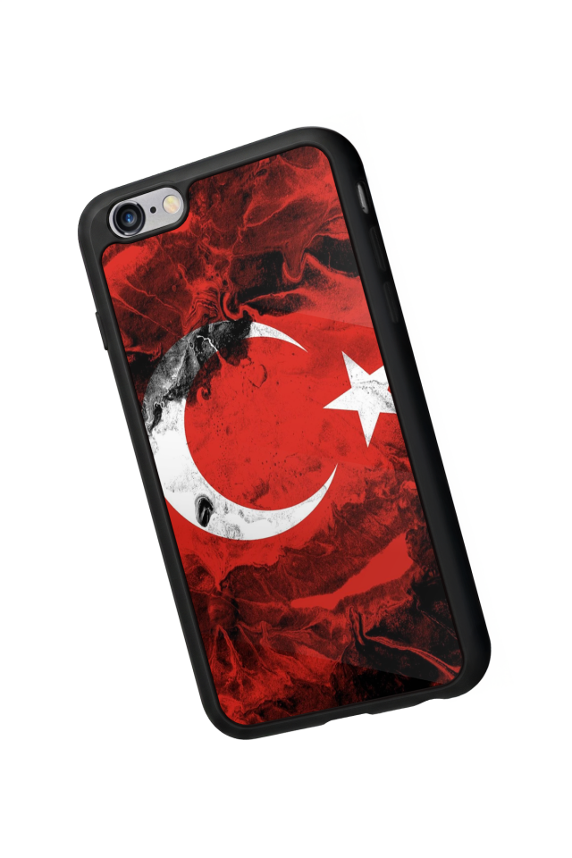 iPhone 6 Plus Uyumlu Türk Bayragi Tasarımlı Glossy Premium Kılıf