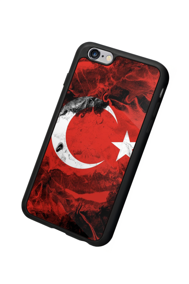 iPhone 6 Plus Uyumlu Türk Bayragi Tasarımlı Glossy Premium Kılıf