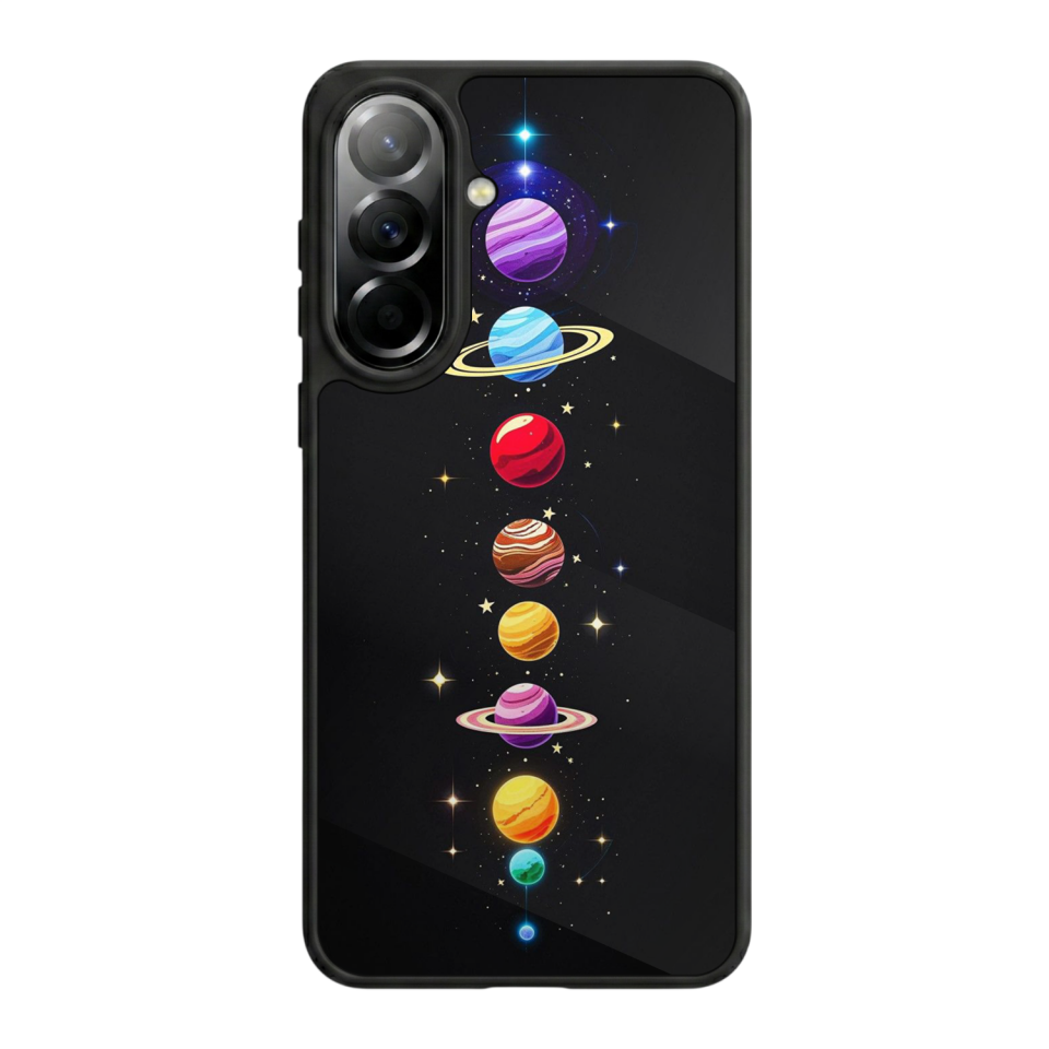 Samsung Galaxy A37 Uyumlu Uzay Tasarımlı Glossy Premium Kılıf
