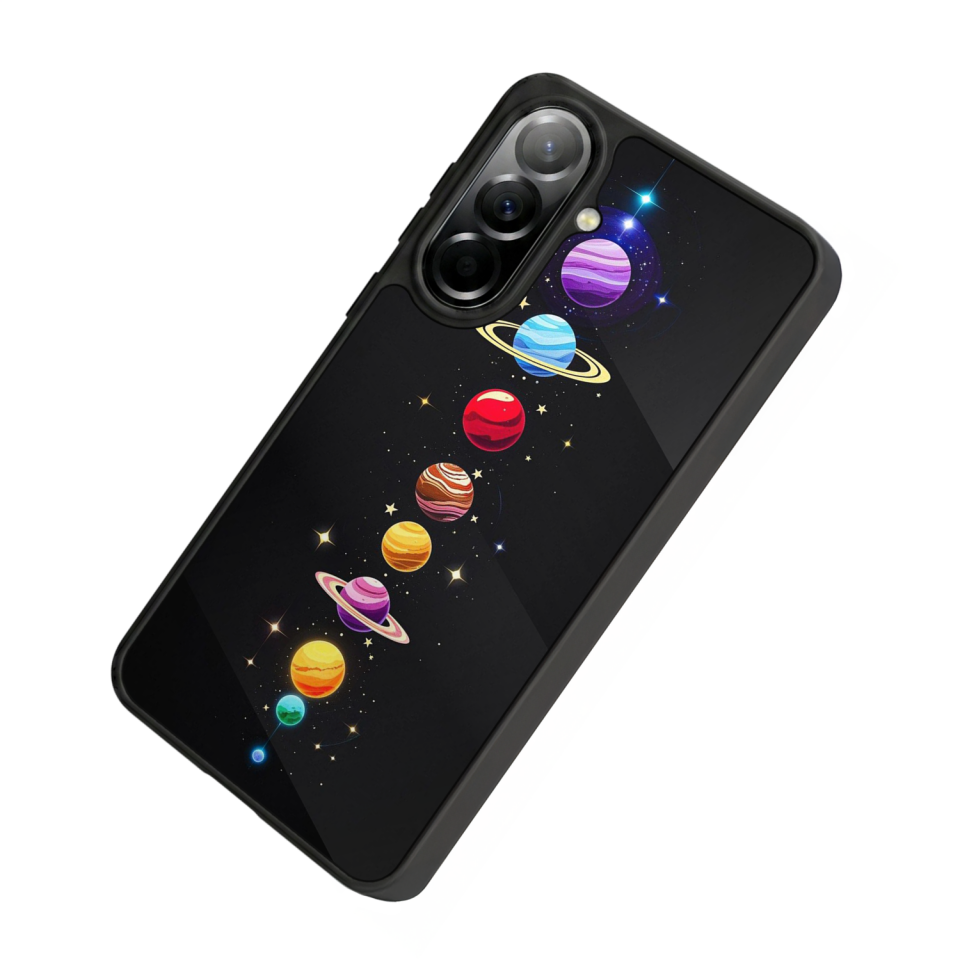 Samsung Galaxy A37 Uyumlu Uzay Tasarımlı Glossy Premium Kılıf