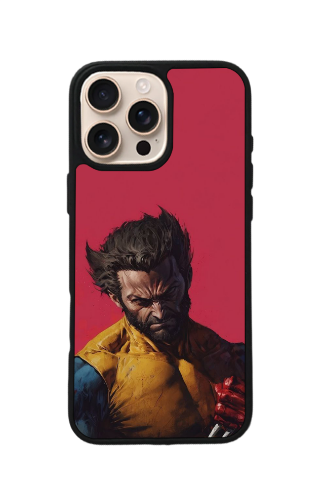 iPhone 16 Pro Max Uyumlu Wolverine Tasarımlı Glossy Premium Kılıf