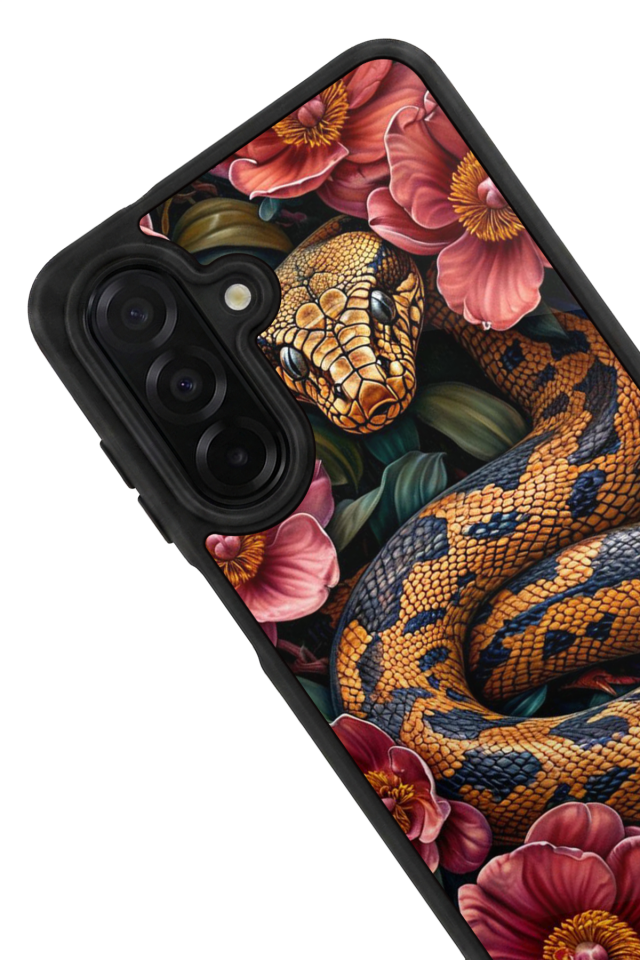 Samsung Galaxy A56 Uyumlu Yılan Tasarımlı Glossy Premium Kılıf