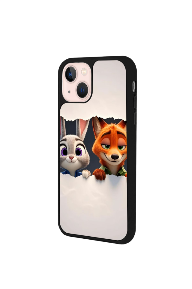 iPhone 14 Plus Uyumlu Zootropolis Tasarımlı Glossy Premium Kılıf