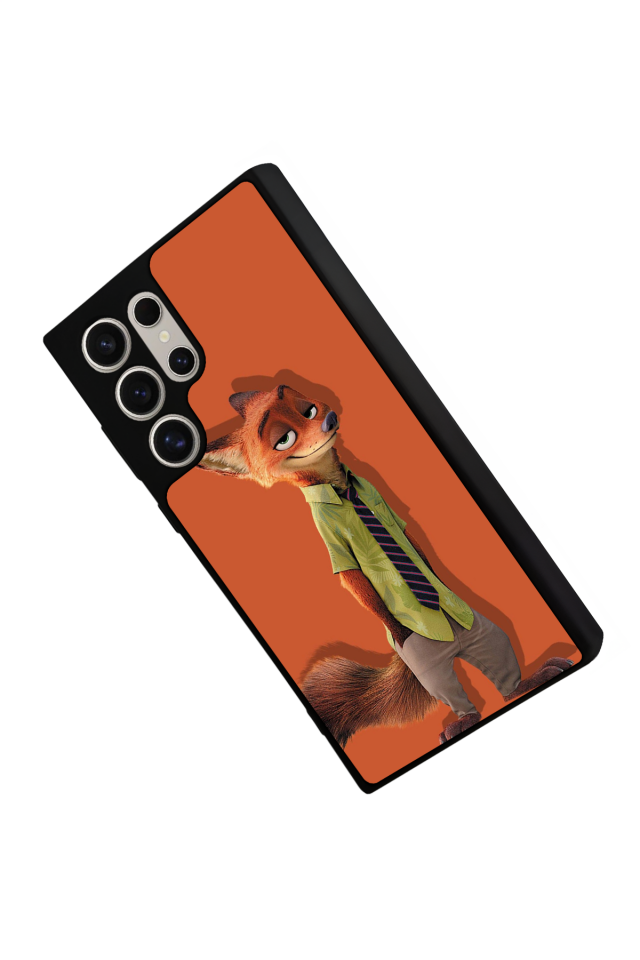 Samsung Galaxy S22 Ultra Uyumlu Zootropolis Tasarımlı Glossy Premium Kılıf