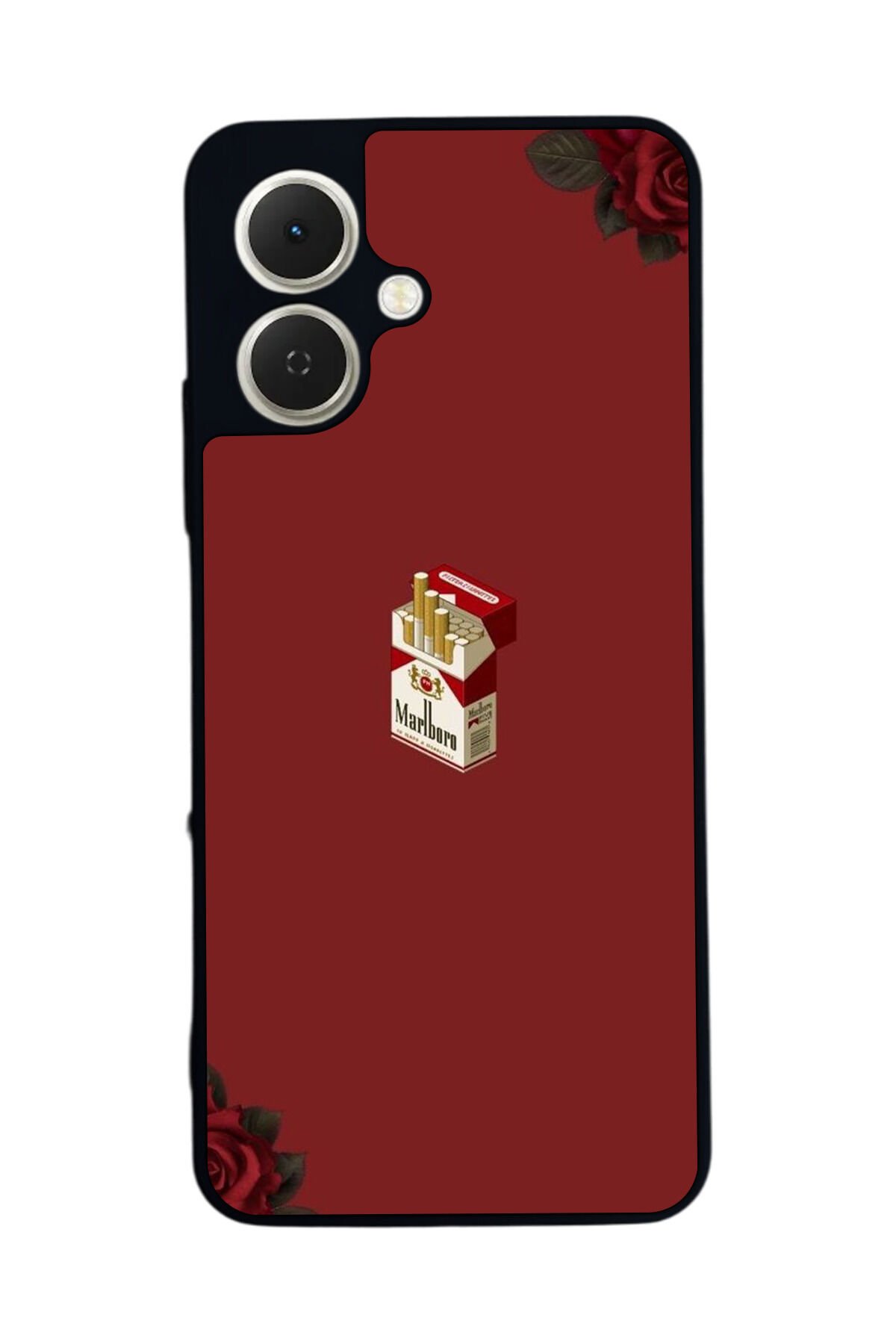 Tecno Spark GO 2 Uyumlu Kirmizi Tasarımlı Glossy Premium Kılıf