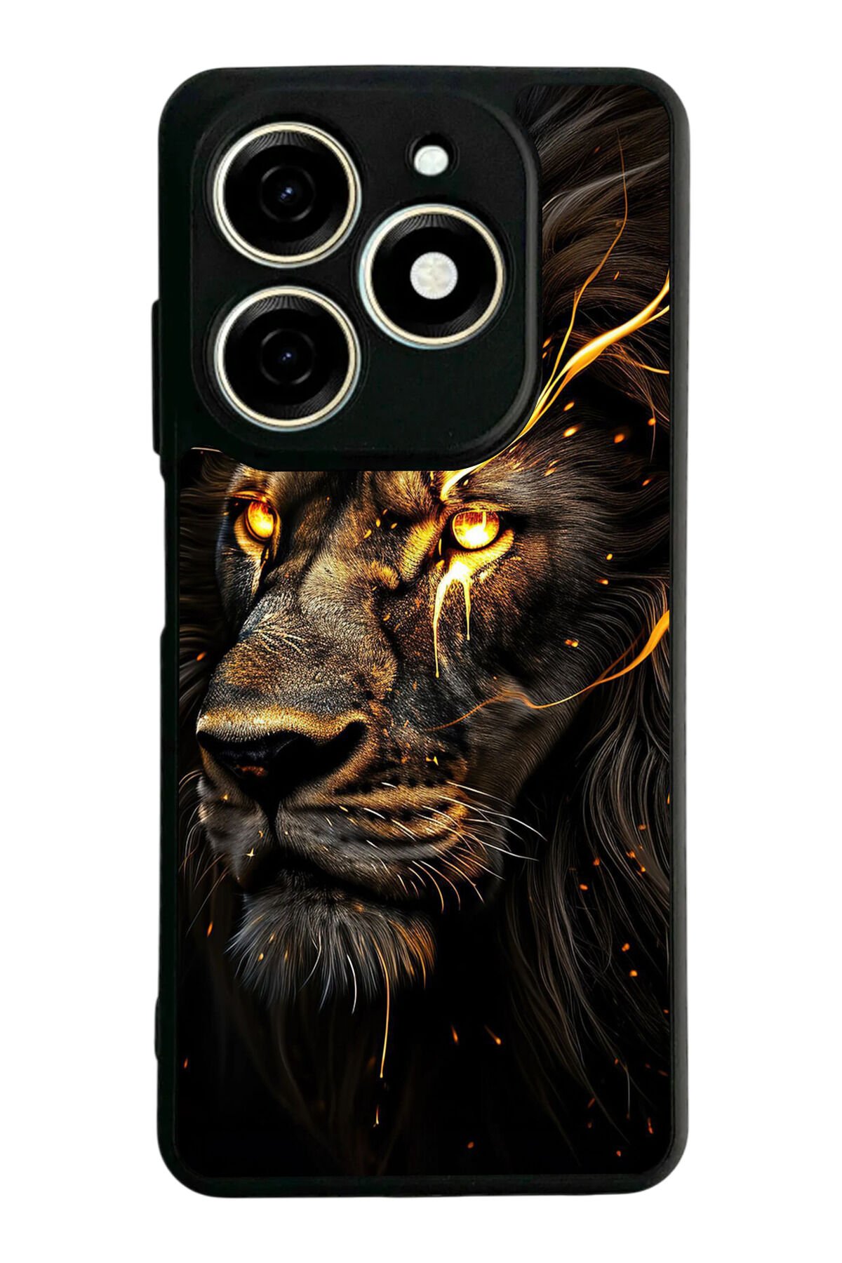 Infınıx Smart 8 Pro Uyumlu Aslan Tasarımlı Glossy Premium Kılıf