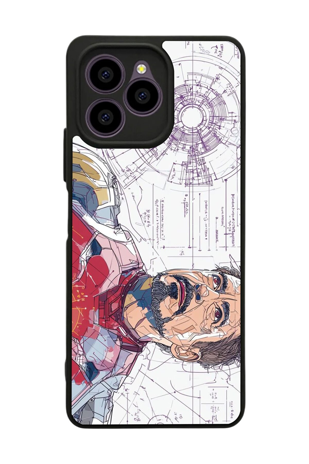 Omix X6 Uyumlu Iron Man ( Demir Adam ) Tasarımlı Glossy Premium Kılıf