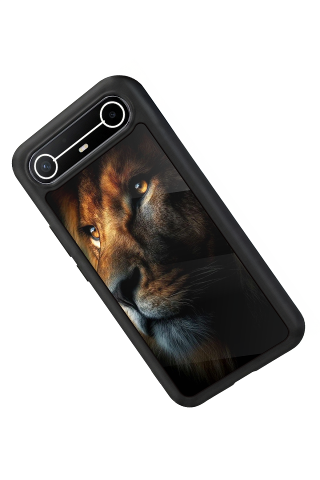 Tecno Spark Slim 5G Uyumlu Aslan Tasarımlı Glossy Premium Kılıf