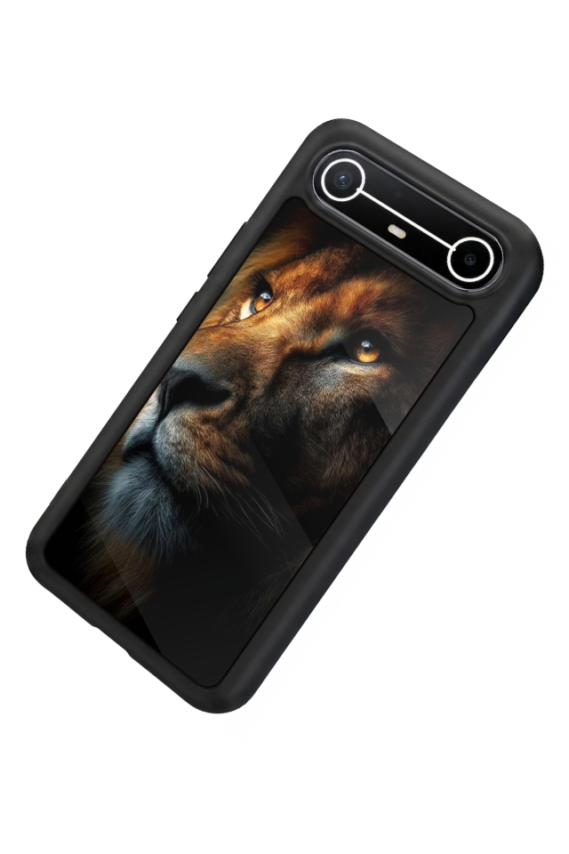 Tecno Spark Slim 5G Uyumlu Aslan Tasarımlı Glossy Premium Kılıf