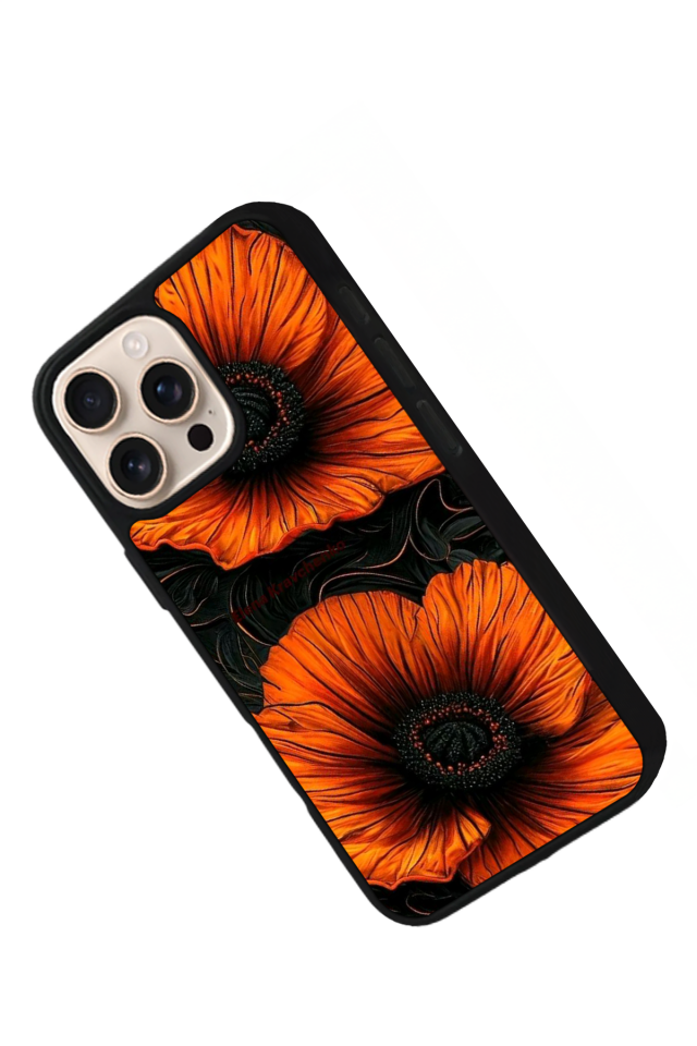 iPhone 14 Pro Max Uyumlu Botanik Tasarımlı Glossy Premium Kılıf