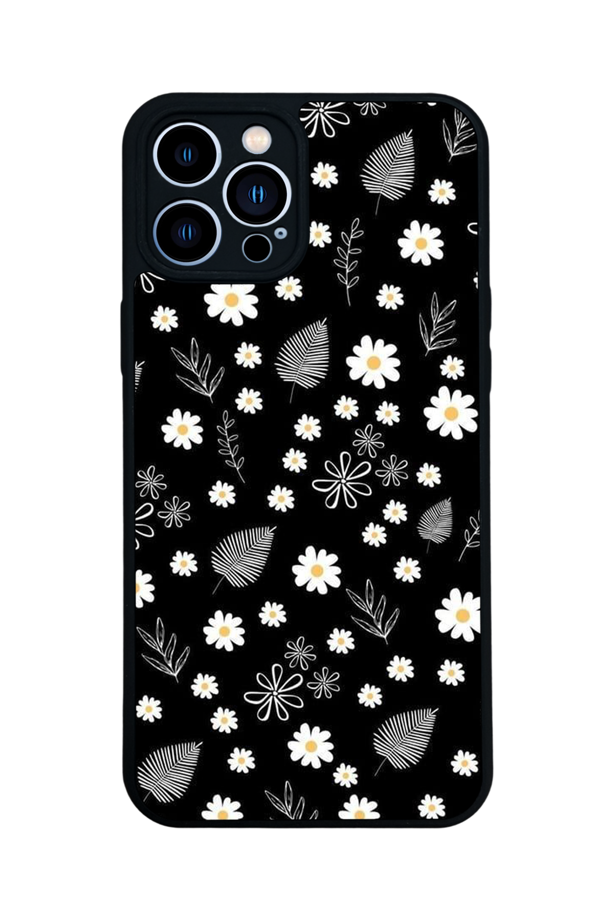 iPhone 12 Pro Max Uyumlu Floral Tasarımlı Glossy Premium Kılıf