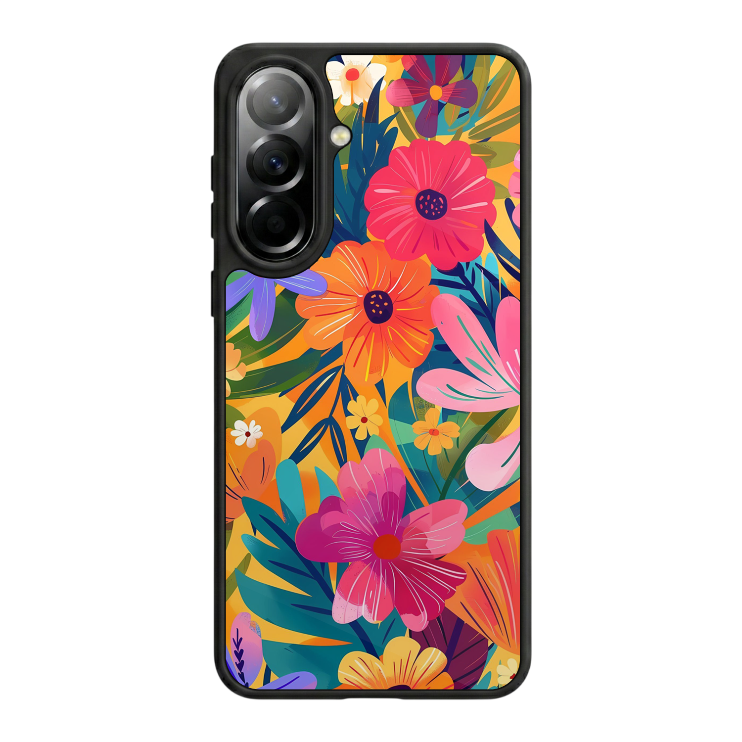 Samsung Galaxy A57 Uyumlu Floral Tasarımlı Glossy Premium Kılıf