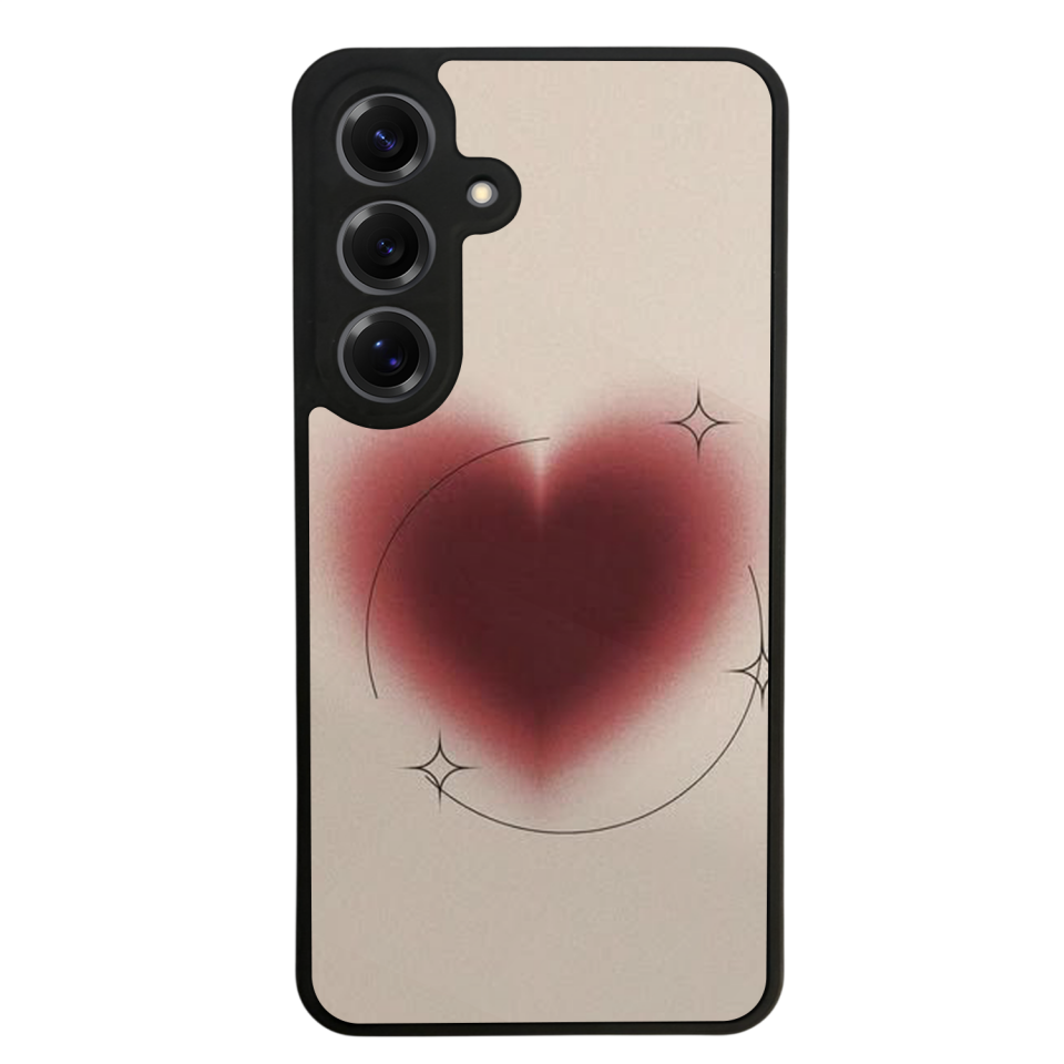 Samsung Galaxy S25 Uyumlu Kalp Love Tasarımlı Glossy Premium Kılıf