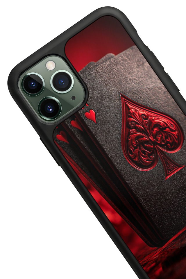 iPhone 11 Pro Uyumlu Kart Tasarımlı Glossy Premium Kılıf