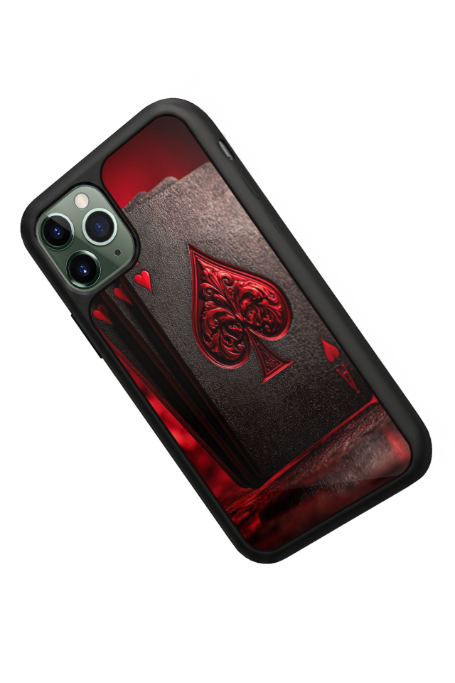 iPhone 11 Pro Uyumlu Kart Tasarımlı Glossy Premium Kılıf